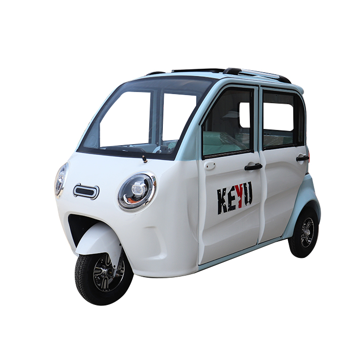 A new three-wheeled closed car built at the plant in 2024